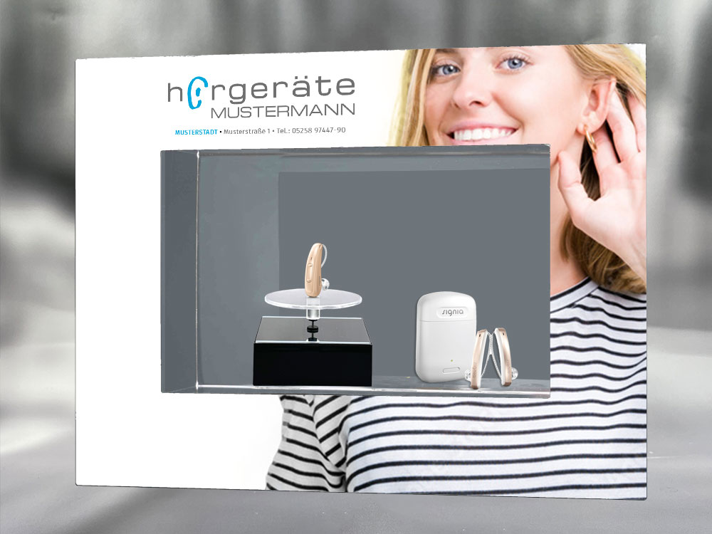 Schaufensterdisplay Captor